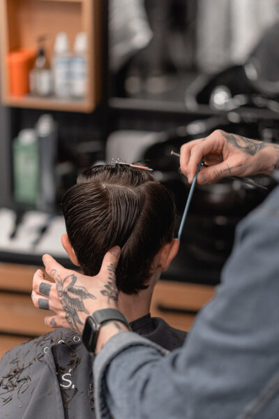 fryzura podział włosów