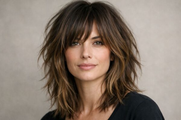 Modern Shaggy fryzura damska