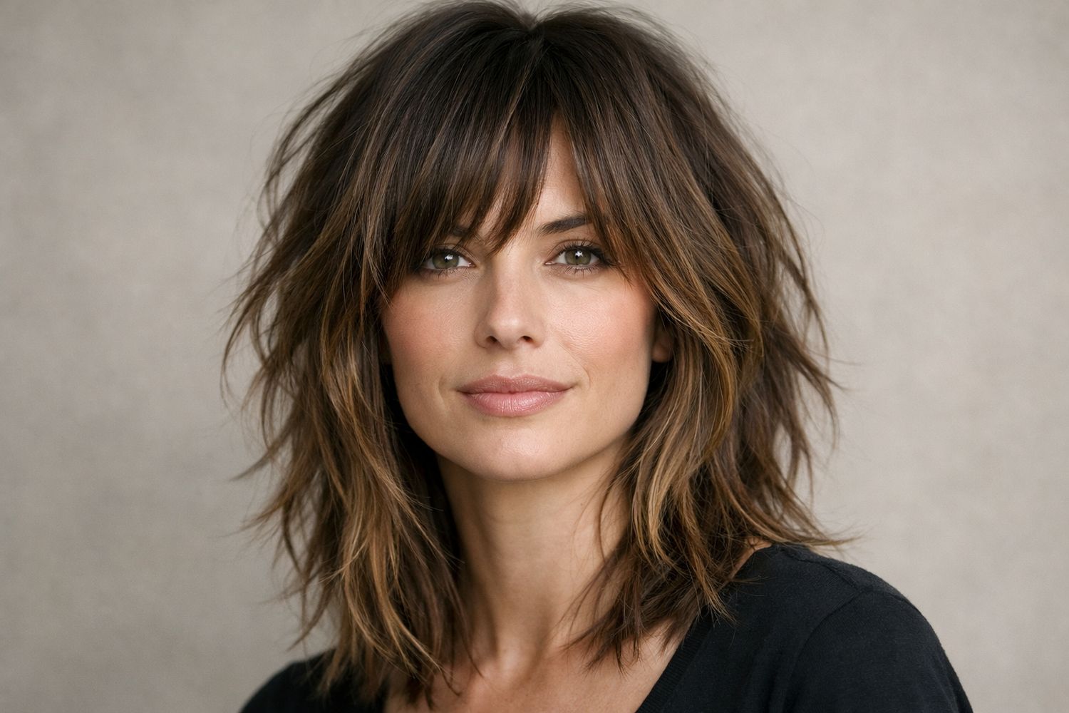 Modern Shaggy fryzura damska